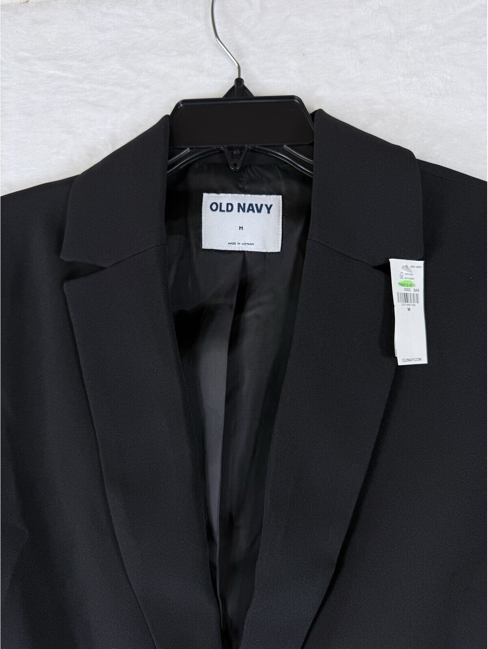 Old Navy Blazer Women Medium Black Jacket Classic Stretch New NWT